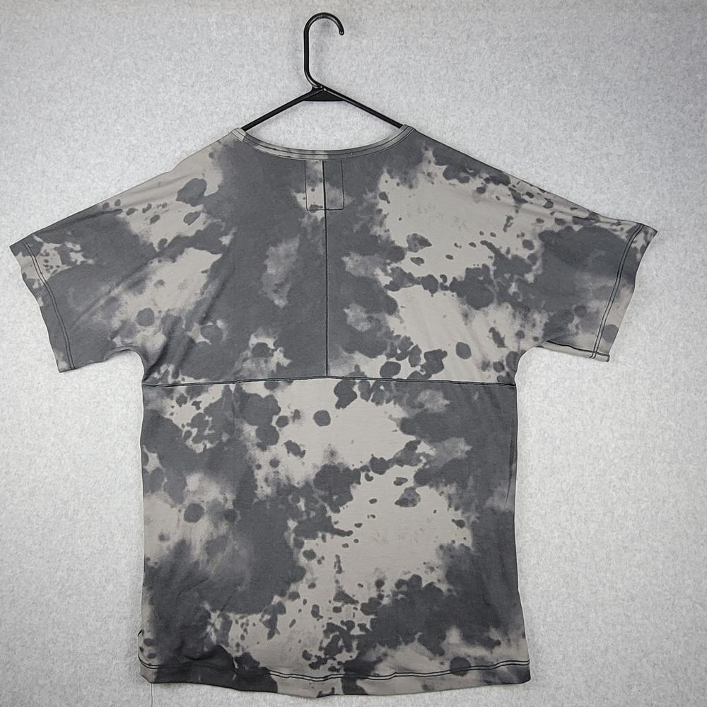 Nike Yoga Top Dri-FIT Allover Print Short-Sleeve Gridiron DX0922-015 Mens Medium - Picture 5 of 9